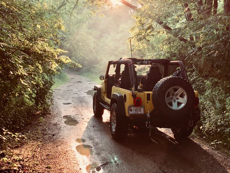 One of the more undertraveled public roads in Indiana, Philomath Road near Brownsville